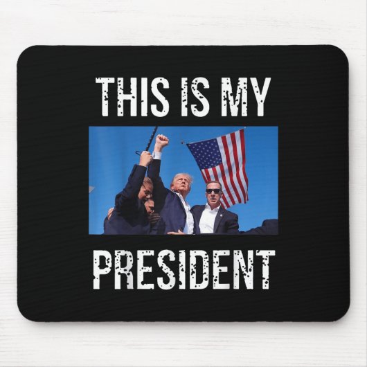 Trump 2024 Das ist mein Präsident Mousepad (Vorne)