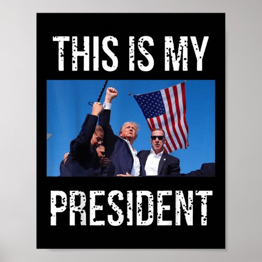 Trump 2024 Das ist mein Präsident Poster (Vorne)
