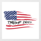 Trump 2024 Decal Fensteraufkleber (Blatt)