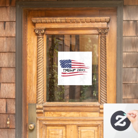 Trump 2024 Decal Fensteraufkleber (Haustür)
