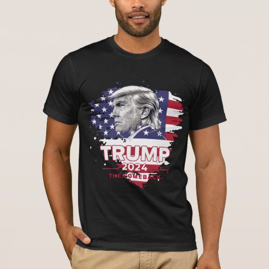 Trump 2024 Der Comeback-T - Shirt (Vorderseite)