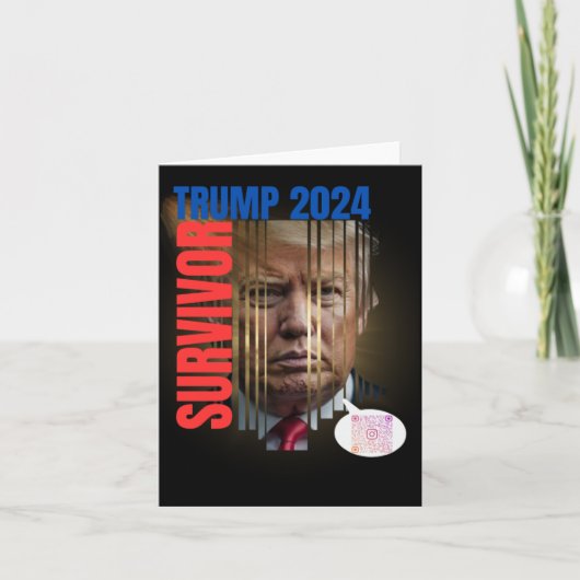 Trump 2024 Der Überlebende Karte (Vorderseite)