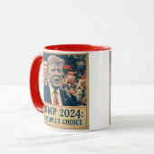 Trump 2024 - Die Entscheidung des Volkes Tasse (Vorderseite Links)