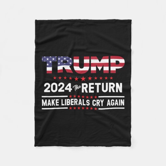 Trump 2024 Die Rückkehr - Die Liberalen wieder zum Fleecedecke (Vorderseite)