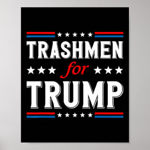 Trump 2024: Die sonnige Wahl Garbageman Poster