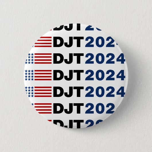 Trump 2024 DJT Button (Vorderseite)