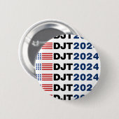 Trump 2024 DJT Button (Vorne & Hinten)