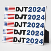 Trump 2024 DJT Fotoplatte (Seite)
