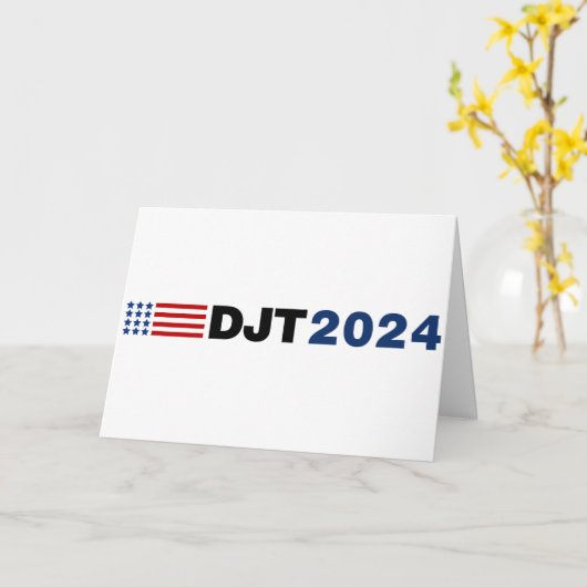 Trump 2024 DJT-Karte Karte (Gelbe Blume)