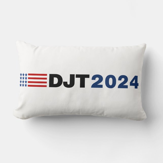 Trump 2024 DJT Lumbar Pillow Lendenkissen (Vorderseite)