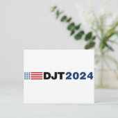 Trump 2024 DJT Postkarte (Stehend Vorderseite)