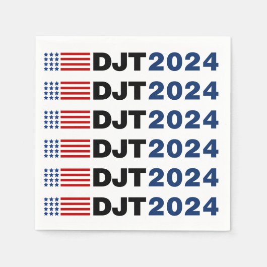 Trump 2024 DJT Serviette (Vorderseite)