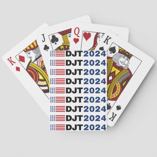 Trump 2024 DJT Spielkarten (Rückseite)