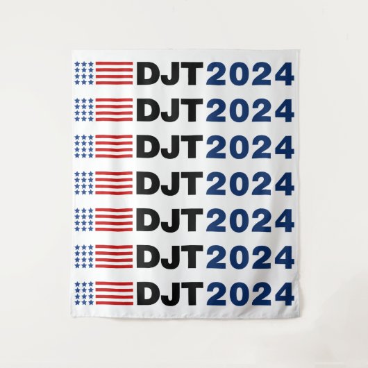 Trump 2024 DJT Wandteppich (Vorderseite)