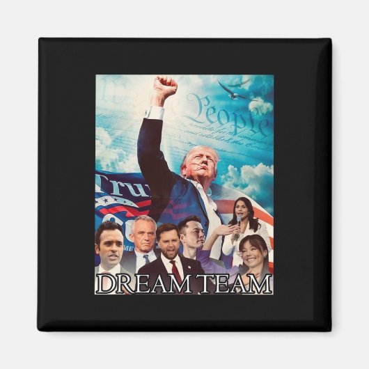 Trump 2024 Dream Team Magnet (Vorne)