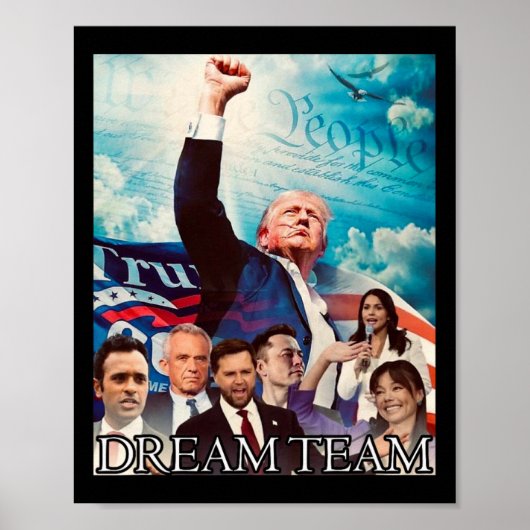Trump 2024 Dream Team Poster (Vorne)
