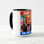 TRUMP 2024 DRILL BABY DRILL TASSE (Vorderseite Links)