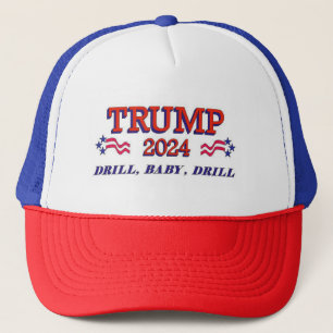 Trump 2024 Drill Baby Drill Truckerkappe