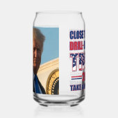Trump 2024 Drill Drill Drill Dosenglas (Rechts)