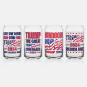 Trump 2024: Drill Drill Drill Nah die Grenze Dosenglas (Vorderseite)