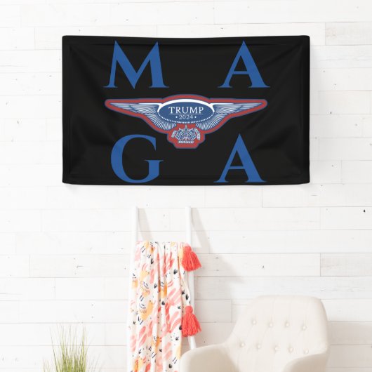 TRUMP 2024 EAGLE WINGS BANNER (Insitu)