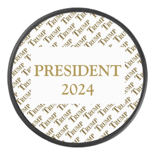 TRUMP 2024 EISHOCKEY PUCK (Vorderseite)