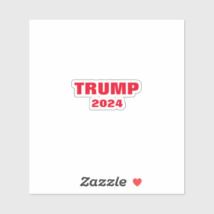 Trump 2024 farbenfroh, weiß kühl, trendy Cool Aufkleber