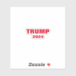 Trump 2024 farbenfroh, weiß kühl, trendy Cool Aufkleber
