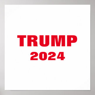 Trump 2024 farbenfroh, weiß kühl, trendy Cool Poster
