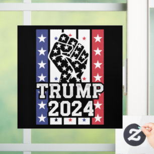 Trump 2024 Faust Outlaw Hillbilly J.D.Vance 2024 Fensteraufkleber