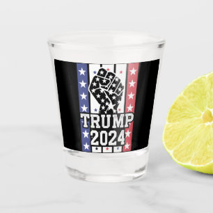 Trump 2024 Faust Outlaw Hillbilly J.D.Vance 2024 Schnapsglas