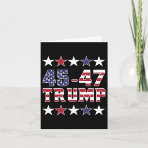 Trump 2024: Fight Fist Pump US Flag Vintag Mega (o Karte