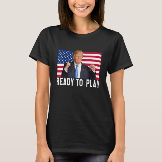 Trump 2024 Flag 45 47 Wahlen Rettete Amerika wiede T-Shirt (Vorderseite)