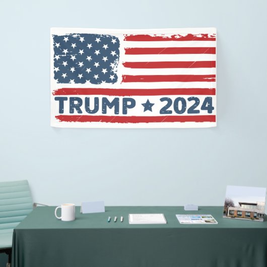 Trump 2024 Flag Amerika Banner (Messeveranstaltung)