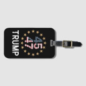 Trump 2024 Flag Amerika zurück 45 47 Gepäckanhänger (Vorderseite (Horizontal))