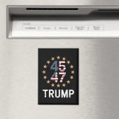 Trump 2024 Flag Amerika zurück 45 47 Magnet (In Situ (Geschirrspüler))