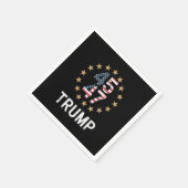 Trump 2024 Flag Amerika zurück 45 47 Serviette (Ecke)
