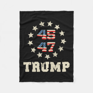 Trump 2024 Flag (auf der Rückseite) Nimm Amerika z Fleecedecke