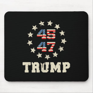 Trump 2024 Flag (auf der Rückseite) Nimm Amerika z Mousepad