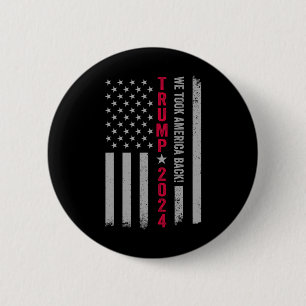 Trump 2024 Flag Victory J.d.vance Präsident 47 Tru Button