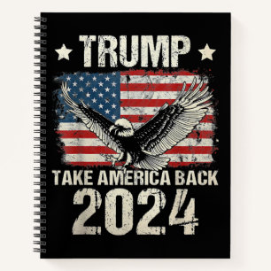 Trump 2024-Flagge: Holt Amerika zurück Männer Frau Notizblock