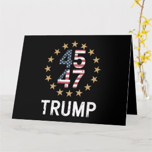 Trump 2024 Flagge Nimm Amerika zurück Trump 45 47  Karte