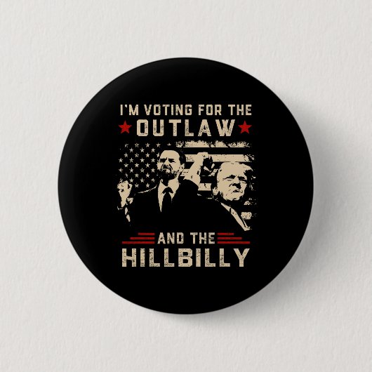 Trump 2024 Flaggengesetz Hillbilly J.d.vance 2024 Button (Vorderseite)