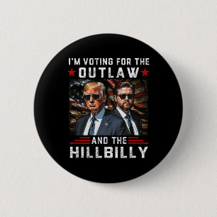 Trump 2024 Flaggengesetz Hillbilly J.d.vance 2024  Button
