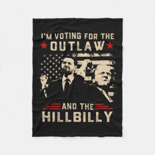 Trump 2024 Flaggengesetz Hillbilly J.d.vance 2024  Fleecedecke
