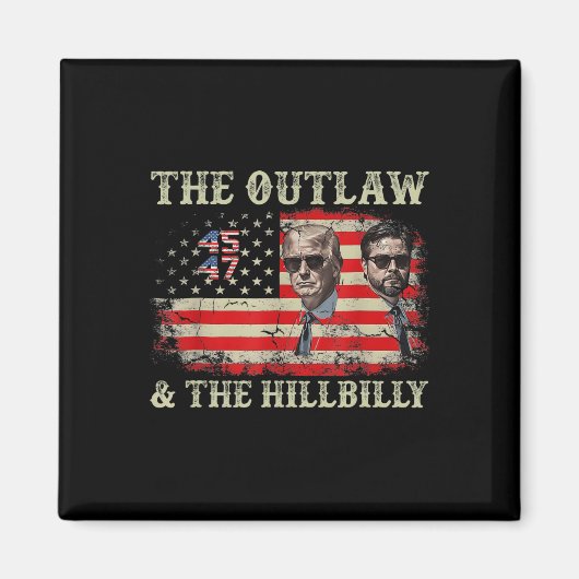 Trump 2024 Flaggengesetz Hillbilly J.d.vance 2024  Magnet (Vorne)