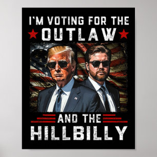 Trump 2024 Flaggengesetz Hillbilly J.d.vance 2024 Poster