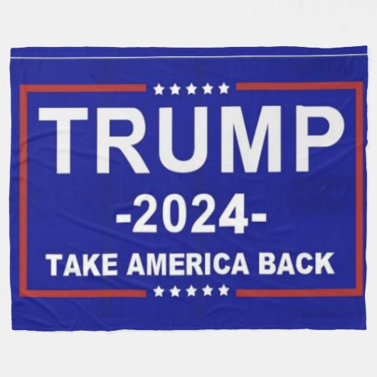 TRUMP 2024 FLEECEDECKE (Vorderseite (Horizontal))