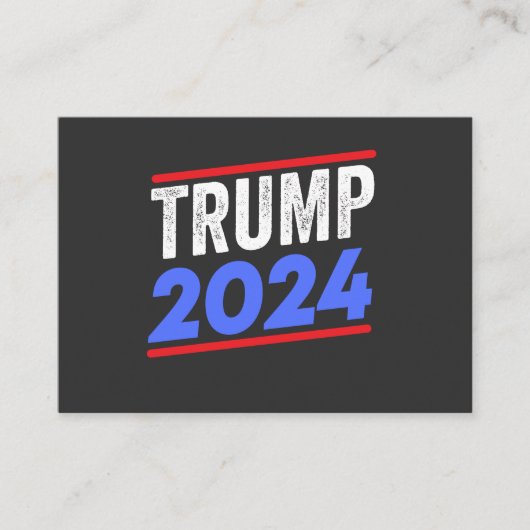 Trump 2024 For President Donald Jr. Maga Election Visitenkarte (Vorderseite)