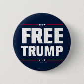 Trump 2024 Freier Trump Button (Vorderseite)